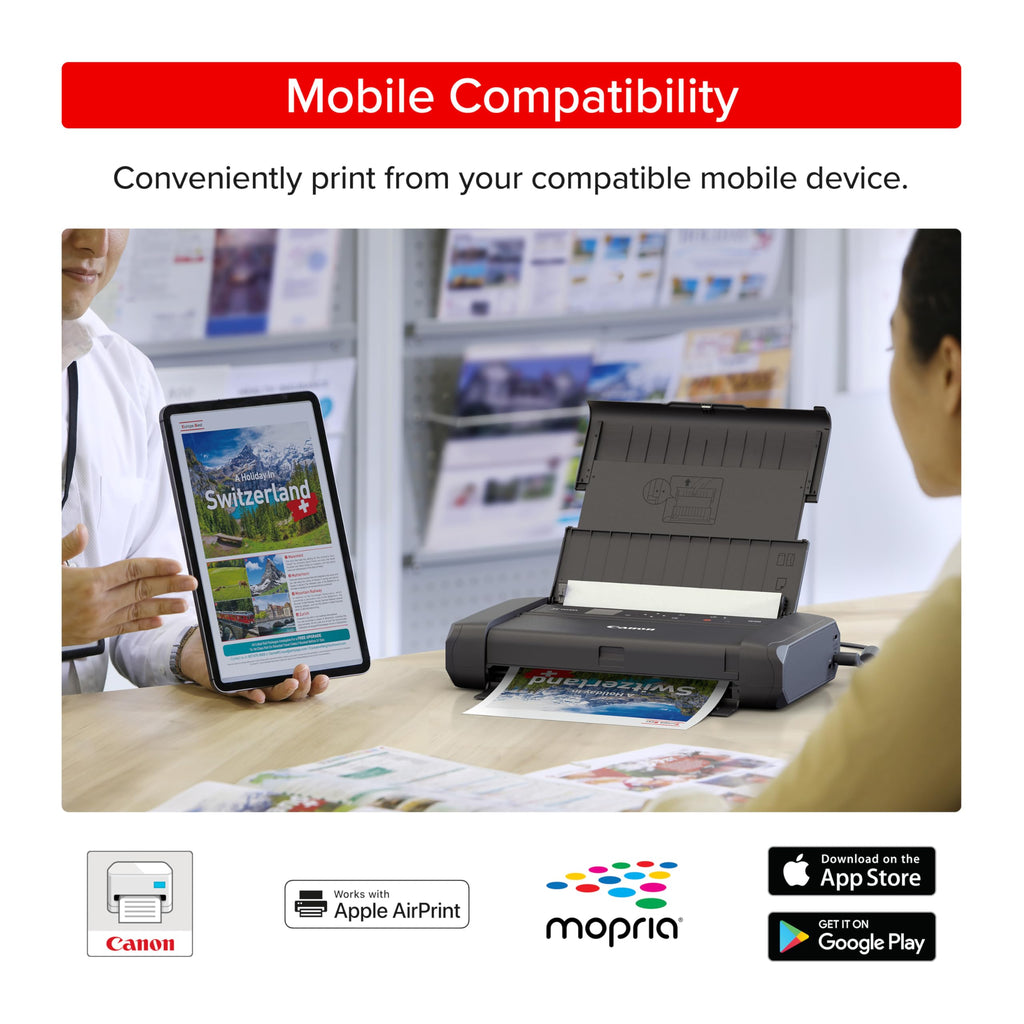 Canon PIXMA TR160 Color Wireless Portable Printer