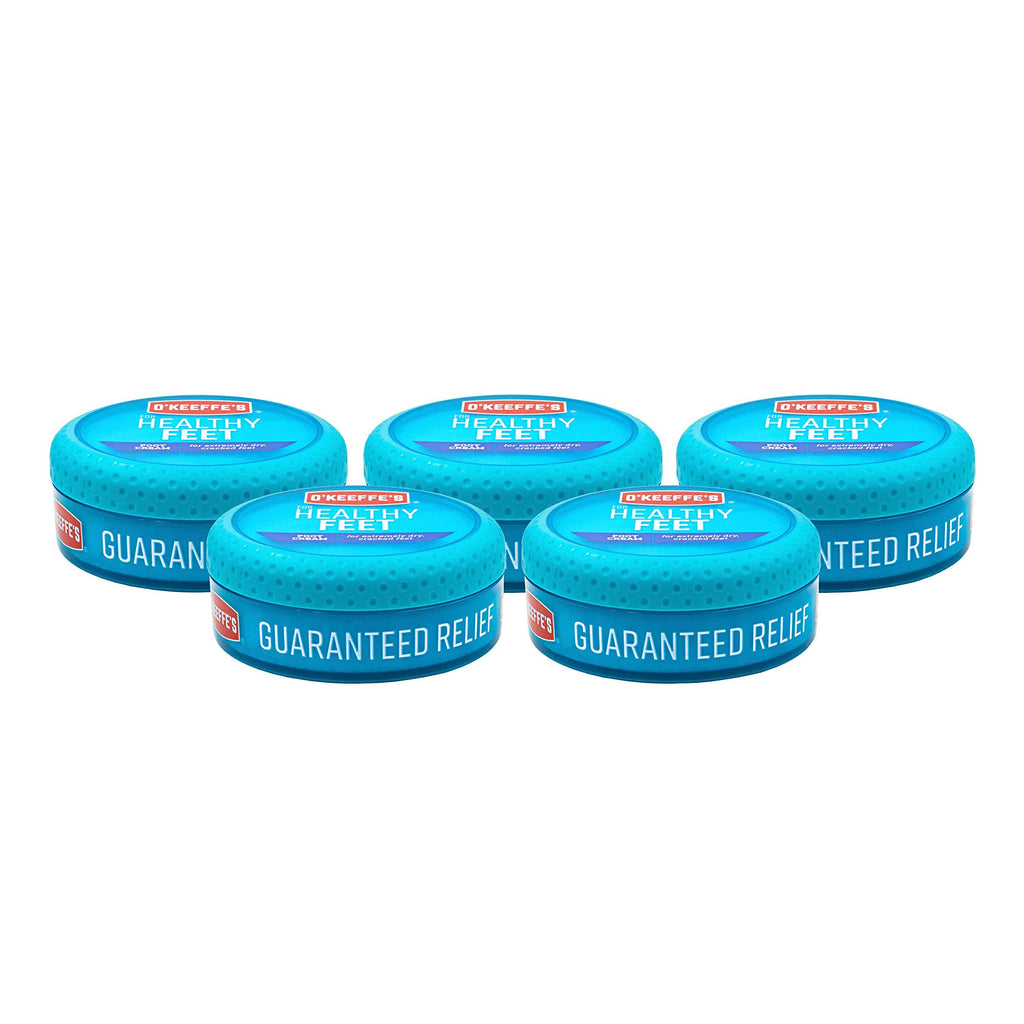 O'Keeffe's Healthy Feet Foot Cream, 3.2 oz Jar, 1-Pack For Extreme Dryness | Repairs Extremely Cracked, Dry Feet, Retains Moisture Levels, Hypoallergenic, Non-Greasy, Instantly Boosts Moisture