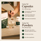 Real Mushrooms Organic Turkey Tail Capsules for Gut Harmony, 200ct