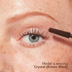 Thrive Causemetics Liquid Lash Extensions Mascara, Brown Black Shade | Tubing Formula Lengthens, Volumizes & Curls, Smudge Proof, Washable, No Clumping or Flaking, Cruelty Free, Crystal Shade