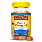 Nature Made Mens Multivitamin Gummies with Omega-3, 150 Count | Vitamins and Minerals Gummy with Omega-3, Mens Gummy Multivitamins for Daily Nutritional Support, 75 Day Supply