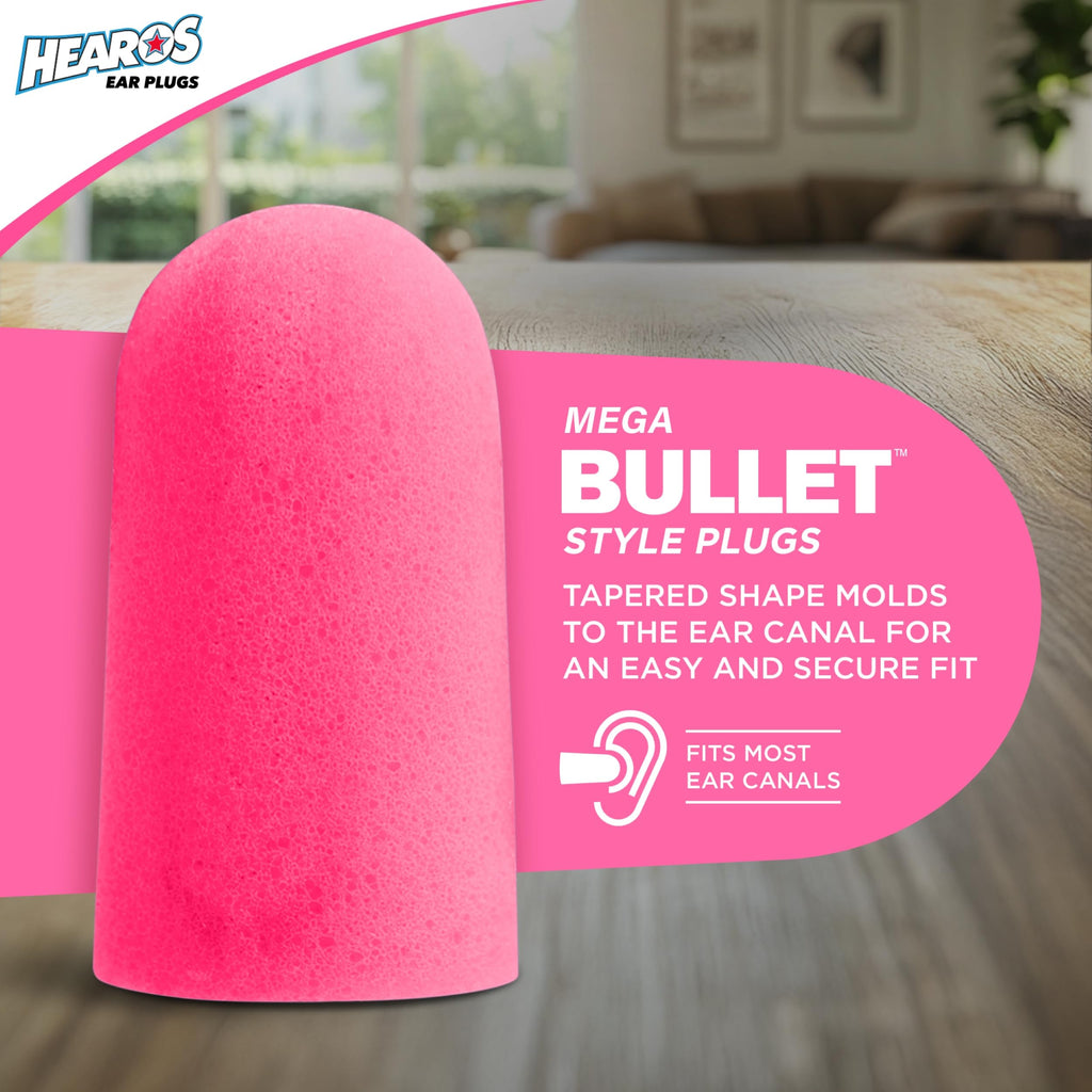 Buy now HEAROS Sleep Pretty in Pink Ear Plugs For Sleeping, 14 Pair (Pack of 1) at indiglob india