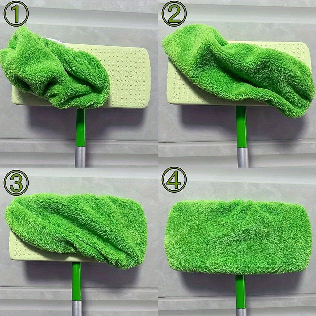 6-Pack Reusable Coral Fleece Mop Pads Washable Wet Mopping Cloths and Dry Sweeping Cloths for Swiffer Sweeper – Washable Wet & Dry Microfiber Pads for Surface/Hardwood Floor Cleaning, Tile & More.