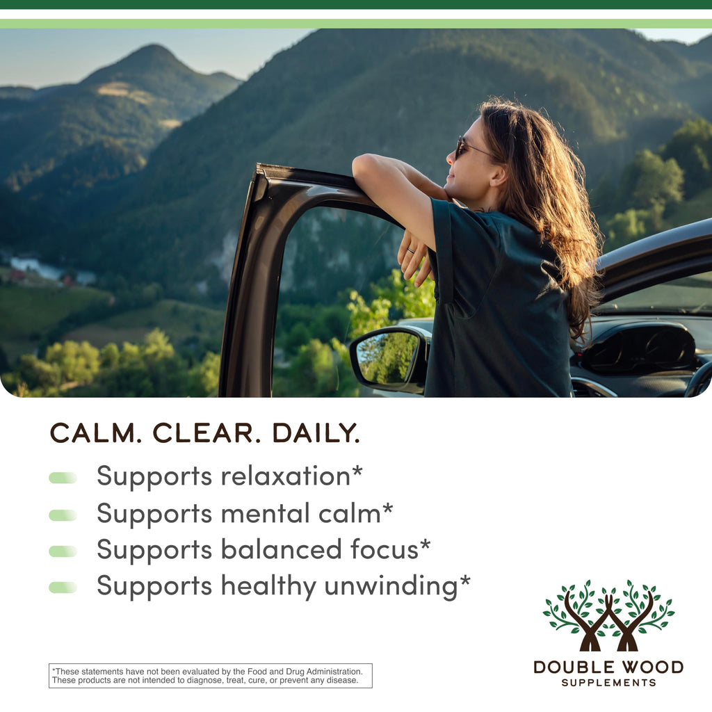 L-Theanine 200mg, Calm, Restful Sleep & Focus, 60 Capsules | Calm & Stress Relief, Restful Sleep Support, Calm Focus Without Jitters, Non-GMO, Third-Party Tested