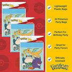 Pokemon Goodie Bags - 24 Pack - for Party Favors, Birthday Decorations