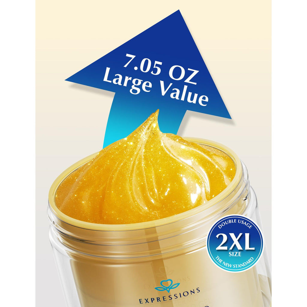 Skin Tightening Cellulite Cream for Body with Cryogold | Firm Saggy Body Skin Max Sweat Hot Massage Gel Tightens Belly, Thighs, Bum & Arms Lifts Tones Sculpts Body 7.05oz Large Size