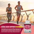 Toplux Organic Beet Root Powder Tablets - 2040mg Natural Nitric Oxide Beets to Support, Energy, Black Pepper Better Absorption, Non-GMO, for Men Women, 90 Tablets