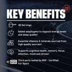 BARE PERFORMANCE NUTRITION, BPN Strong Multi-Vitamin, Foundational Health, Improved Mood and Sleep, Adaptogens, Improved Cognitive Health