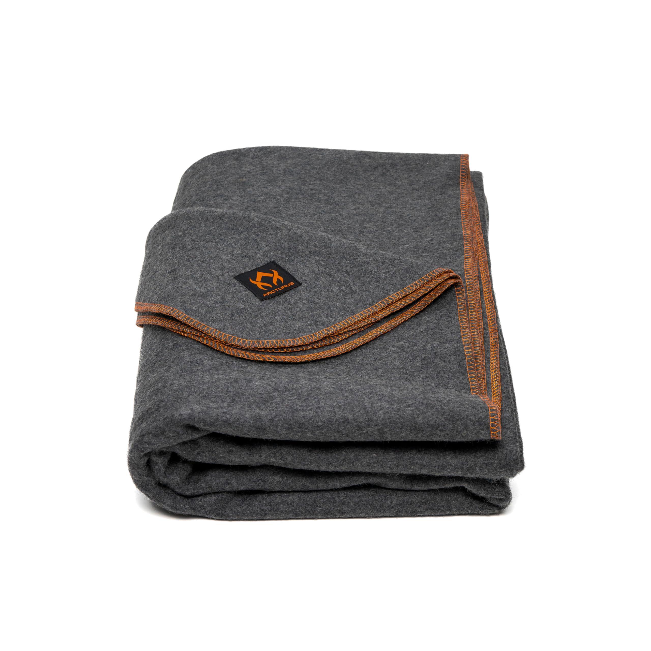 Buy now Arcturus Military Wool Blanket - Warm, Thick, Washable - Great for Outdoors, Camping, Stadium Blanket, Picnics, Travel - Car & Bushcraft Survival Kits Military Military Gray at indiglob india