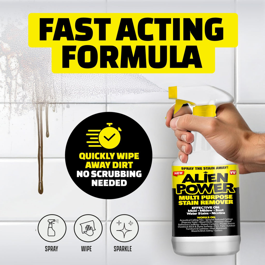 ALIEN POWER No-Scrub Mold Remover Spray for Black Mold & Mildew, 72 Oz.