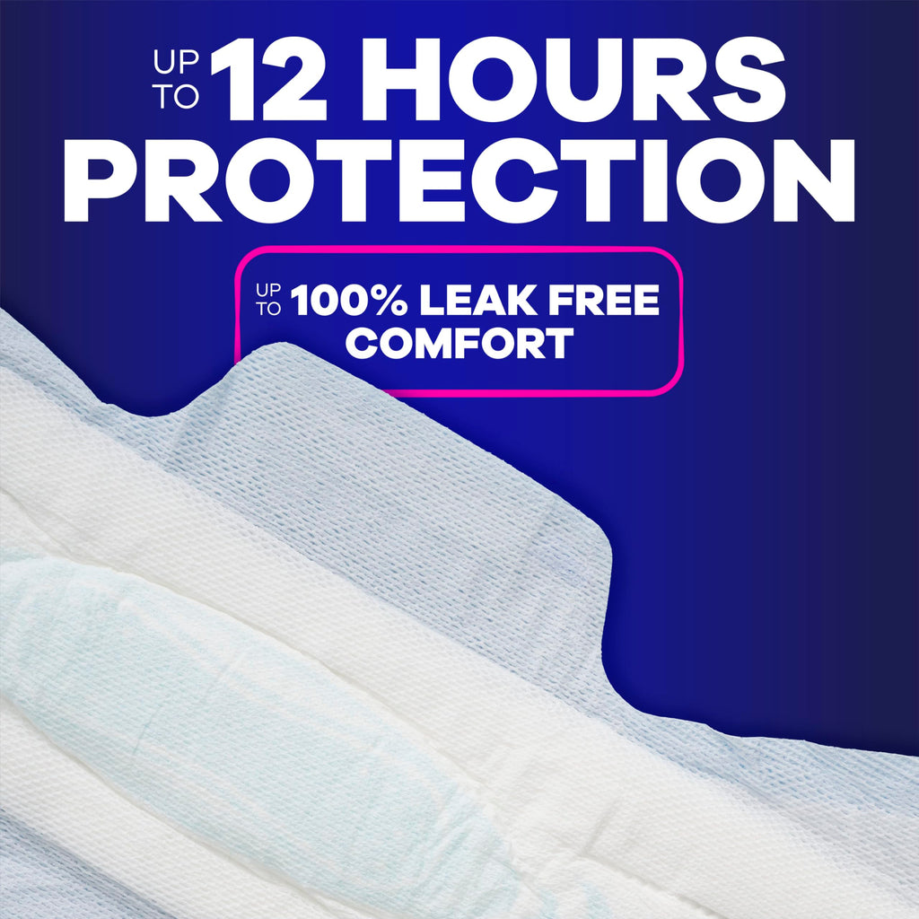 Buy now Always Maxi Feminine Pads For Women, Size 5 Extra Heavy Overnight Absorbency, With Wings, Unscented, Pack Of 20 at indiglob india