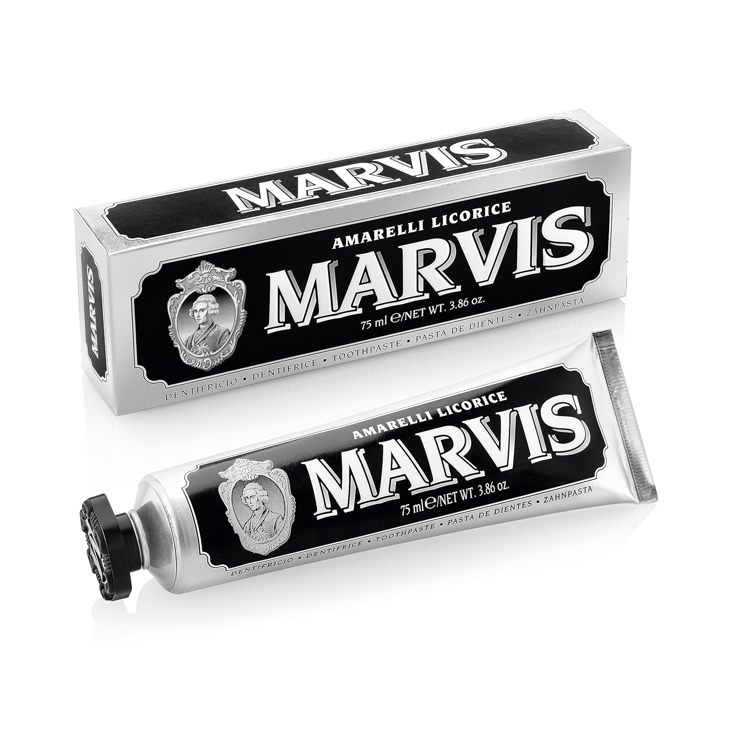 Buy now Marvis Amarelli Licorice Toothpaste at indiglob india