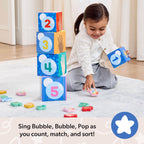 Buy now Melissa & Doug?? Ms. Rachelƒ?› Sort and Count Nesting and Stacking Blocks with Wooden Fish Preschool Learning Toy for Boys, Girls - FSC Certified at indiglob india