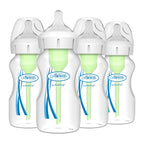 Dr. Brown's Anti-Colic Options+ Wide-Neck Baby Bottle, 9 oz, 4-Pack