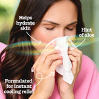 Kleenex Cooling + Aloe Facial Tissues, 4 Cube Boxes, 50 Tissues per Box