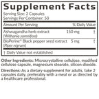 Futurebiotics Ashwagandha Extra Strength Stress & Mood Support 100 Capsules | Vegetarian, Non-GMO, Gluten-FREE, Soy-FREE, BioPerine for High Absorption