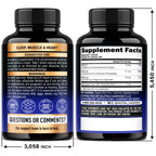 Magnesium Glycinate 500mg - VIT. B6 & D3 - Sleep, Muscle & Heart - 240 Caps | Magnesium Bisglycinate - Chelated High Absorption with Black Pepper - Magnesium for Women & Men - Lab Tested & Non-GMO
