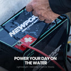 Newport 12V50Ah Deep Cycle Heavy-Duty Marine Battery, Lightweight & Sealed AGM, Trolling Motor Compatible