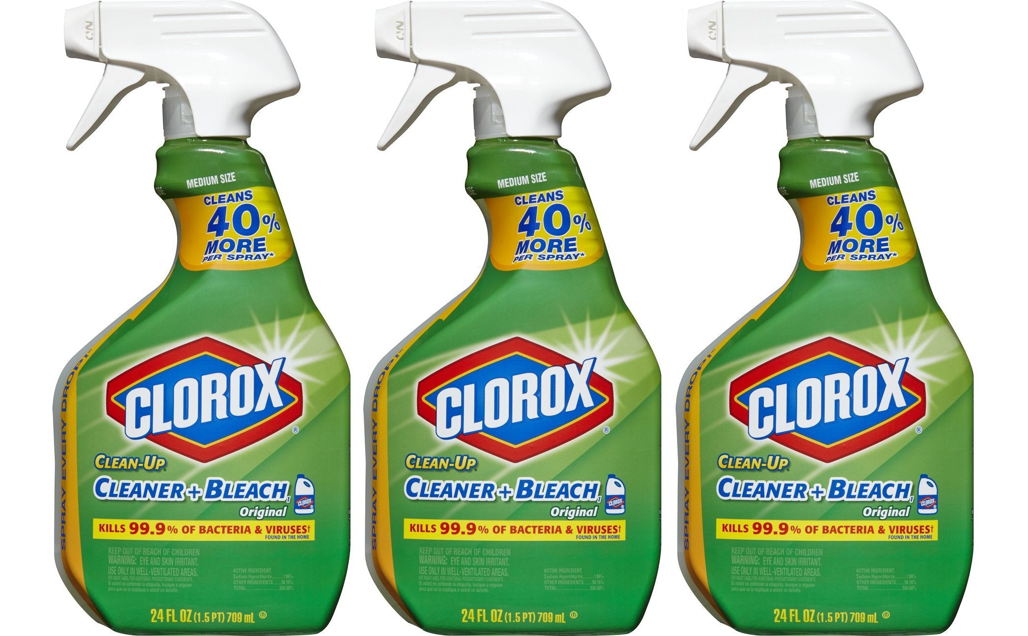 Buy now Clorox Clean-Up Bleach Cleaner Spray Value Pack at indiglob india