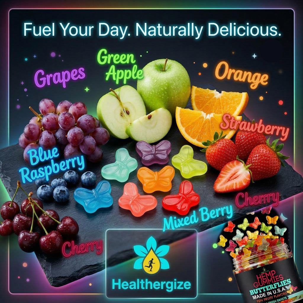 Hemp Gummies for Sleep - Delicious Butterflies Gummy Bears-10 Fresh Fruity Flavors - Natural Tasty Edibles for Peace and Relaxation, Nighttime Rest, Calm & Relax-Made in USA-100 Count