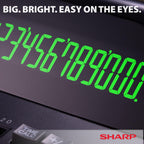 Sharp 12-Digit Two-Color Print Calculator, Black (EL2196BL)