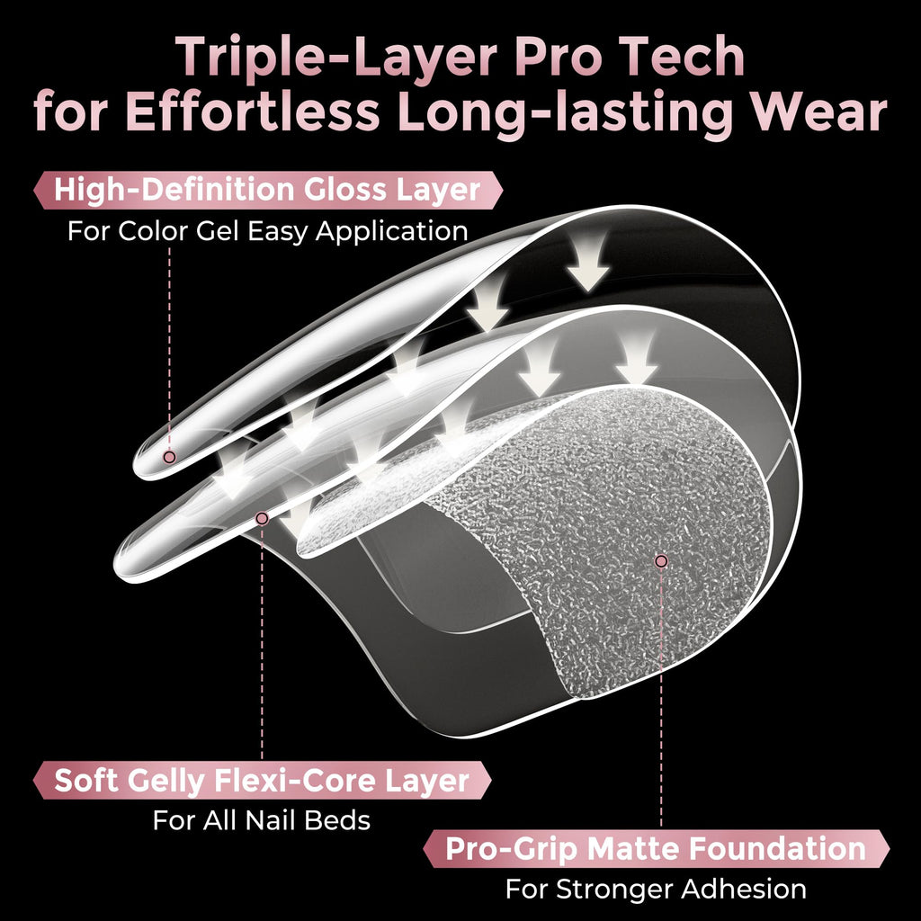 Luckyfairy Extra Short Square Fake Nails, Soft Gel Pre-Shaped Acrylic XS Short Square Nail Tips, Half Matte Full Cover Clear Press on Flase Nail Tips for Nail Extension Home DIY 240pcs/12 Sizes