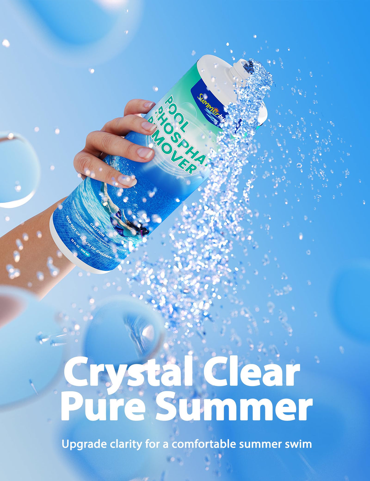 SUMMERBUDDY Pool Phosphate Remover, Fast-Acting Advanced Formula
