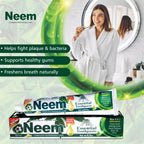 NEEM Essential Toothpaste - 6.53 oz Pack of 6 | New 5 in 1, Fluoride Free