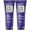 L'Oreal Paris EverPure Purple Shampoo and Conditioner Set, Sulfate-Free Brass Toning for Blonde, Bleached, Highlighted, Silver or Gray Color-Treated Hair, 13.6 Fl Oz Set