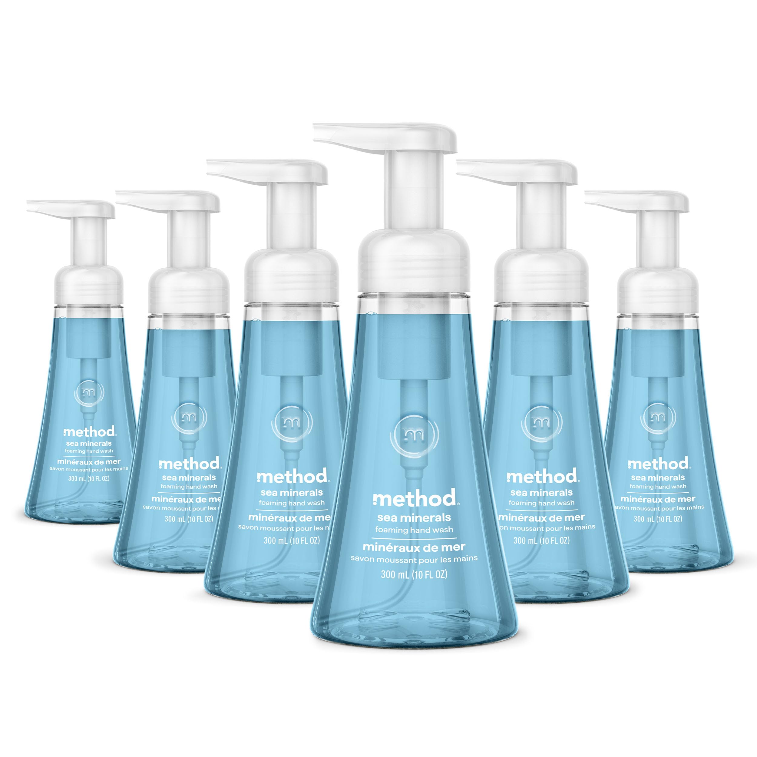 method Foaming Hand Wash, Sea Minerals, 10 fl oz, 3 pack | Hydrates & Softens Skin, Designed for Gentle Everyday Cleansing, With Notes of Bergamot, Lemon and Rosemary