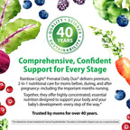 Rainbow Light Prenatal DHA Vitamins for Women | 30 Caplets & 30 Softgels | Omega-3 Fish Oil (DHA & EPA) | Support for Mom & Baby