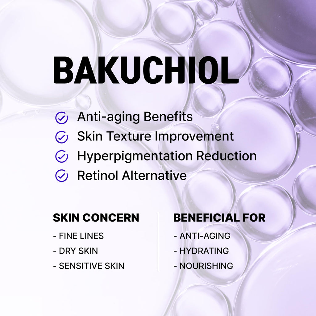 Korean Bakuchiol Concentrate DIY Mix-in Serum 30,000 ppm - High Potency Retinol Alternative | Wrinkle Reduction Skin Firming & Smoothing - Anti-Aging Sensitive Skin Vegan & Cruelty-Free Non-GMO 1 oz
