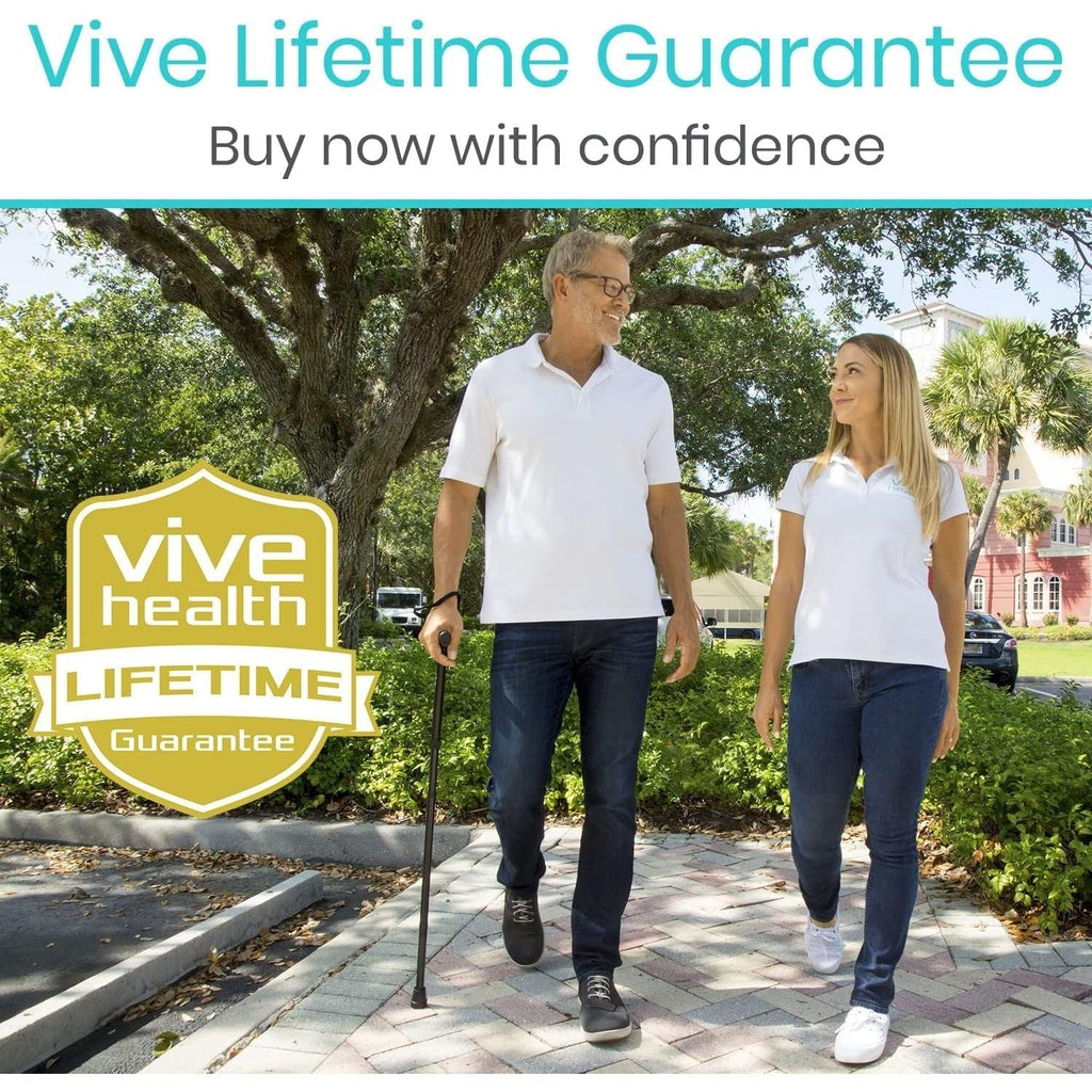 Buy now Vive Folding Cane - Foldable Walking Cane for Men, Women - Fold-up, Collapsible, Lightweight, Adjustable, Portable Hand Walking Stick - Balancing Mobility Aid - Comfortable Ergonomic Handle at indiglob india