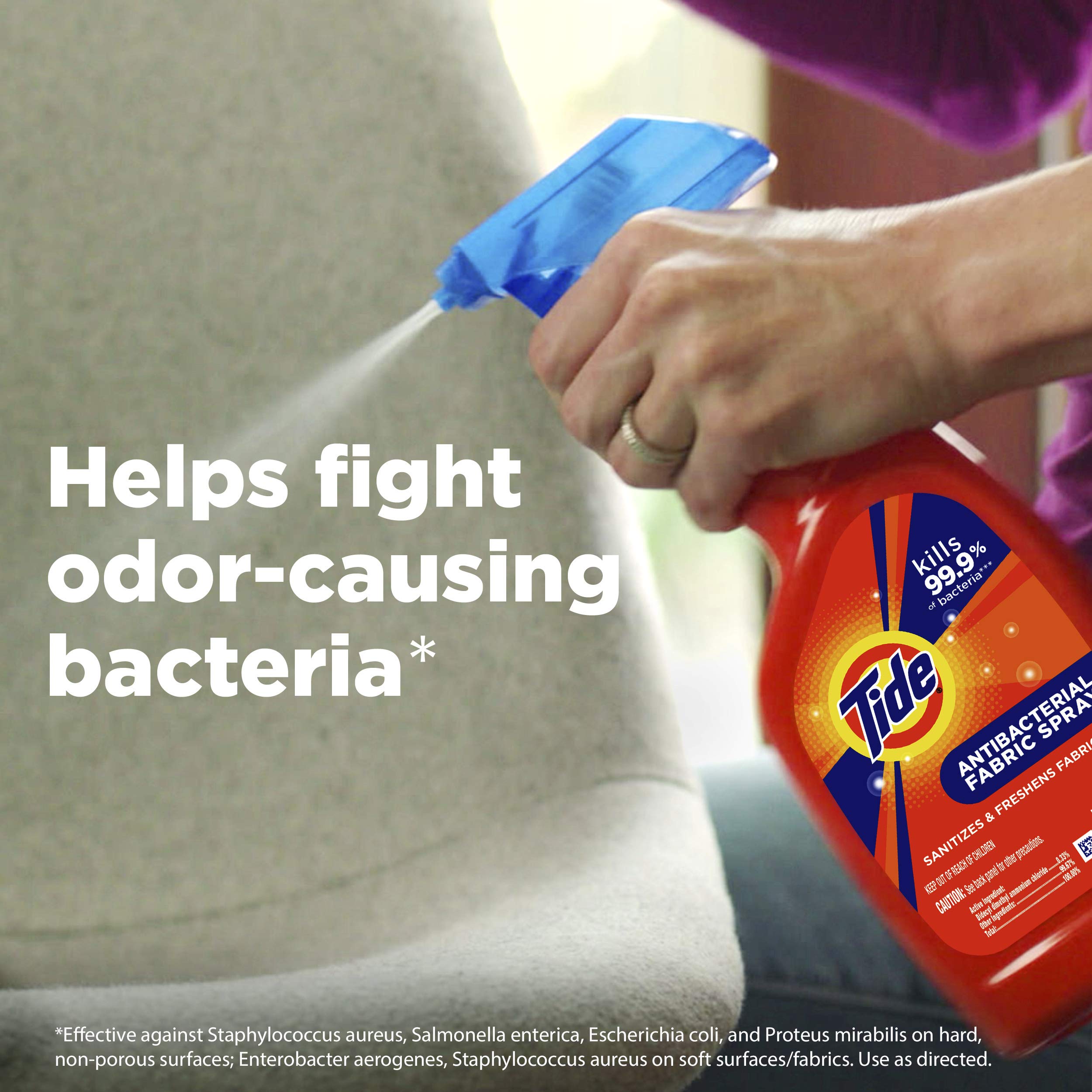 Buy now Tide Antibacterial Fabric Spray, 2 count, 22 fl oz each at indiglob india