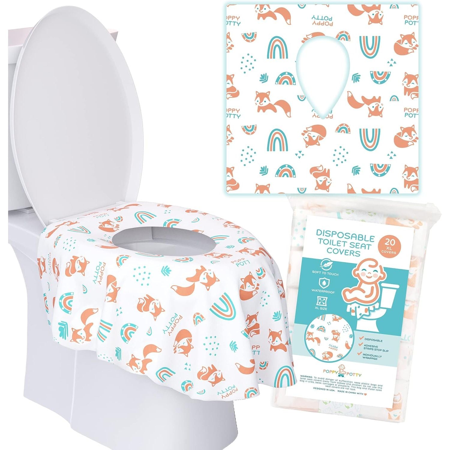 Buy now Logie & Gray Kids Disposable Toilet Seat Covers 20 Pack â€“ Extra Large, Complete Hygienic Protection, Travel-Friendly, Disposable Plastic Toilet Seat Cover â€“ Kid-Friendly Toilet Covers Disposable Toilet Seat Covers at indiglob india