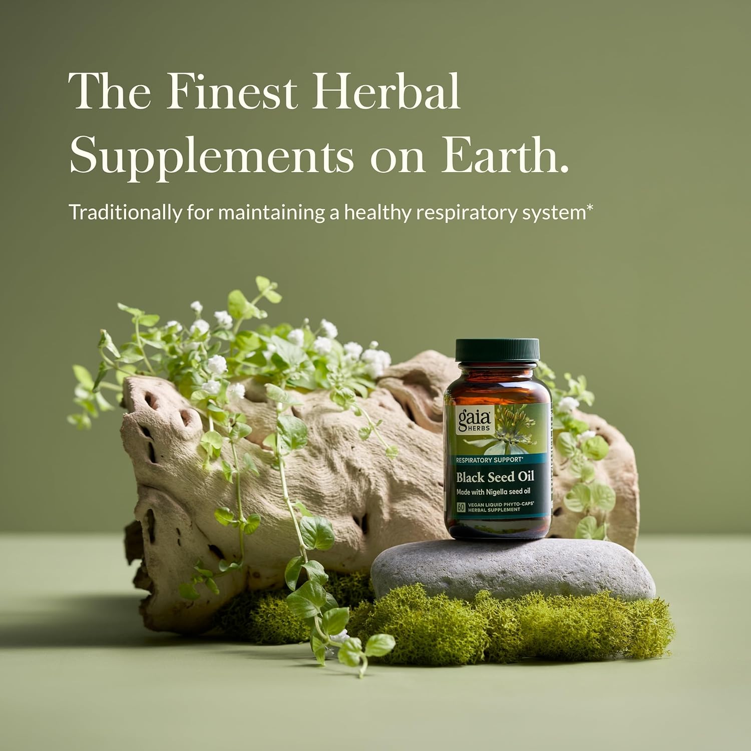 Buy now Gaia Herbs Black Seed Oil - Cold-Pressed Capsules for Lung, Respiratory, and Antioxidant Support - with Organic Nigella Seed Oil - Herbal Supplement - 60 Vegan Liquid Phyto-Capsules (30-Day Supply) at indiglob india