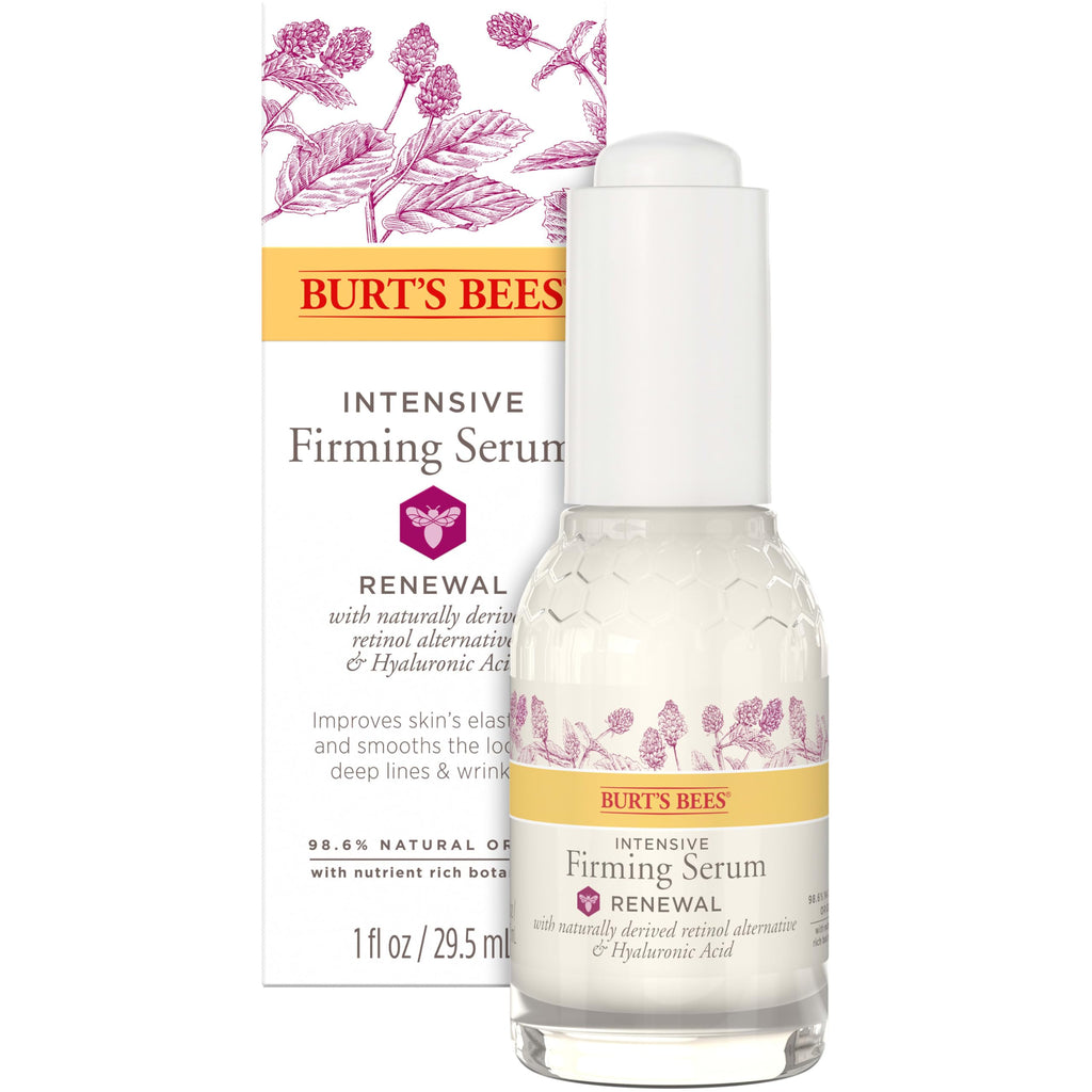 Buy now Burt's Bees Renewal Intensive Firming Serum With Natural Retinol Alternative and Hyaluronic Acid, Powerful Anti-Aging Ingredients, 98.6 Percent Natural-Origin Skin Care, 1 fl. oz. Bottle at indiglob india