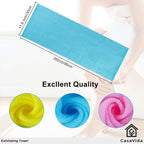 Buy now CASAVIDA Exfoliating Washcloth Back Scrubber for Shower Exfoliating Body Scrubber Japanese Beauty Washcloth African Net Sponge Bath Korean Loofah Towel Wash Cloth Shower Scrub Towel 3 Pack (Pink x 3) at indiglob india