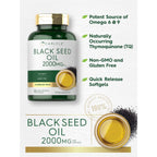 Carlyle Black Seed Oil Softgel Capsules | 2000mg | 70 Pills | For Women & Men | Non-GMO, Gluten Free Herbal Supplement