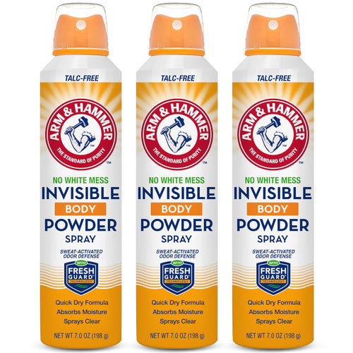 Buy now Arm & Hammer Invisible Body Powder Spray, Clear Talc-Free Body Odor & Sweat Control For Men & Women, Spray Body Powder For Women And Men, Arm And Hammer Body Spray Powder, 7 Oz (3 Pack) at indiglob india