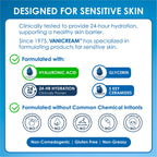 Vanicream Enhanced Moisturizer, 12 Fl Oz, Daily Body Lotion for Dry, Sensitive Skin, Clinically Tested 24Hr Hydration with Hyaluronic Acid, Glycerin & Ceramides, Formulated without Common Irritants