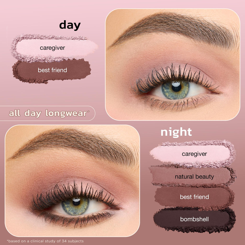 tarte tartelette matte Amazonian clay palette – Full-Size Eyeshadow Palette, Cool-Toned Longwear Buildable Makeup, Perfect for Travel, Vegan & Cruelty-Free