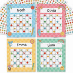 Fun Reward Charts for Kids with Stickers - 80 Charts for Classroom or Home