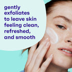 Clean & Clear Oil-Free Deep Action Exfoliating Facial Cleanser, 7 fl oz | Pro-Vitamin B5, Gentle Exfoliating Daily Face Wash, Smooth Hydrated Skin, Paraben-Free