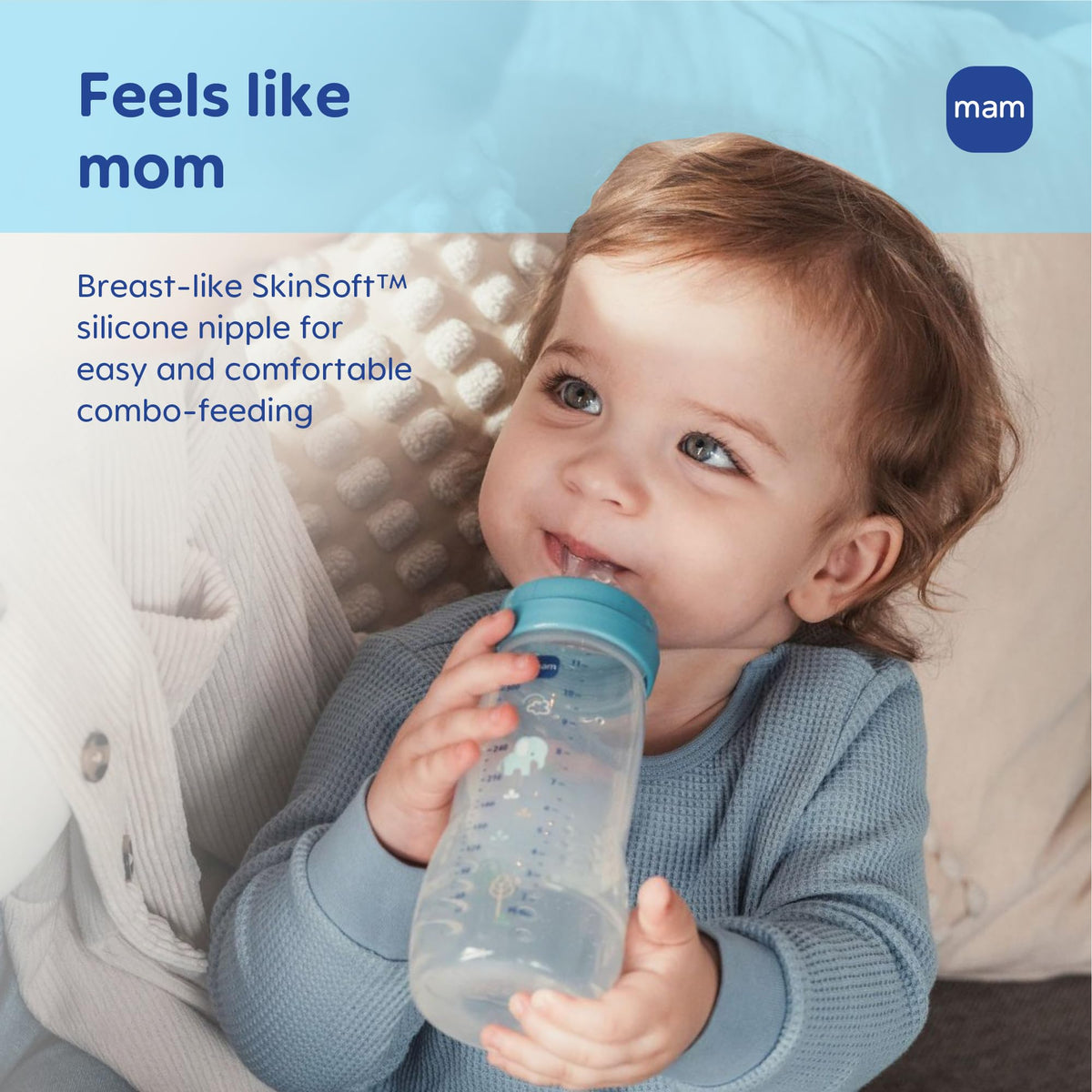 MAM 11oz Natural Flow Active Anti-Colic Baby Bottle, 4+ Mths, 2 Pack