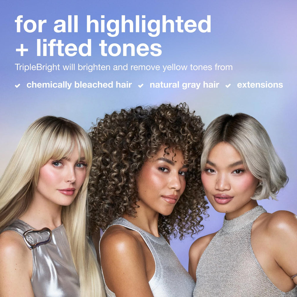 K18 TripleBright Oxidation Defense Purple Shampoo - Non-Staining Blonde Shampoo Removes + Helps Prevent Brass for Brighter, Longer-Lasting Blonde - For All Highlighted + Lifted Hair Tones (4.2 Fl oz)