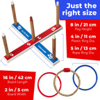 Elite Sportz Ring Toss Games for Kids - Outdoor Yard Game for Adults & Family - Backyard Toys, Outdoor Game, Backyard Games, Lawn Games for Kids Ages 4-8