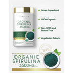 Carlyle Organic Spirulina Tablets | 3500mg | 500 Count