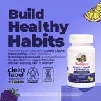 MaryRuth's Daily Hair Formula Gummies | with 500 mg SesZenBio + 2,500 mcg Biotin | Thicker, Denser Hair for Women | Vitamins A & C | Hair, Skin, & Nail Health | Collagen Production | 60 ct