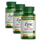 Nature’s Bounty Zinc 50mg, Immune Support & Antioxidant Supplement, Promotes Skin Health, 1 Caplet Per Day, Gluten Free, 250 Vegetarian Caplets